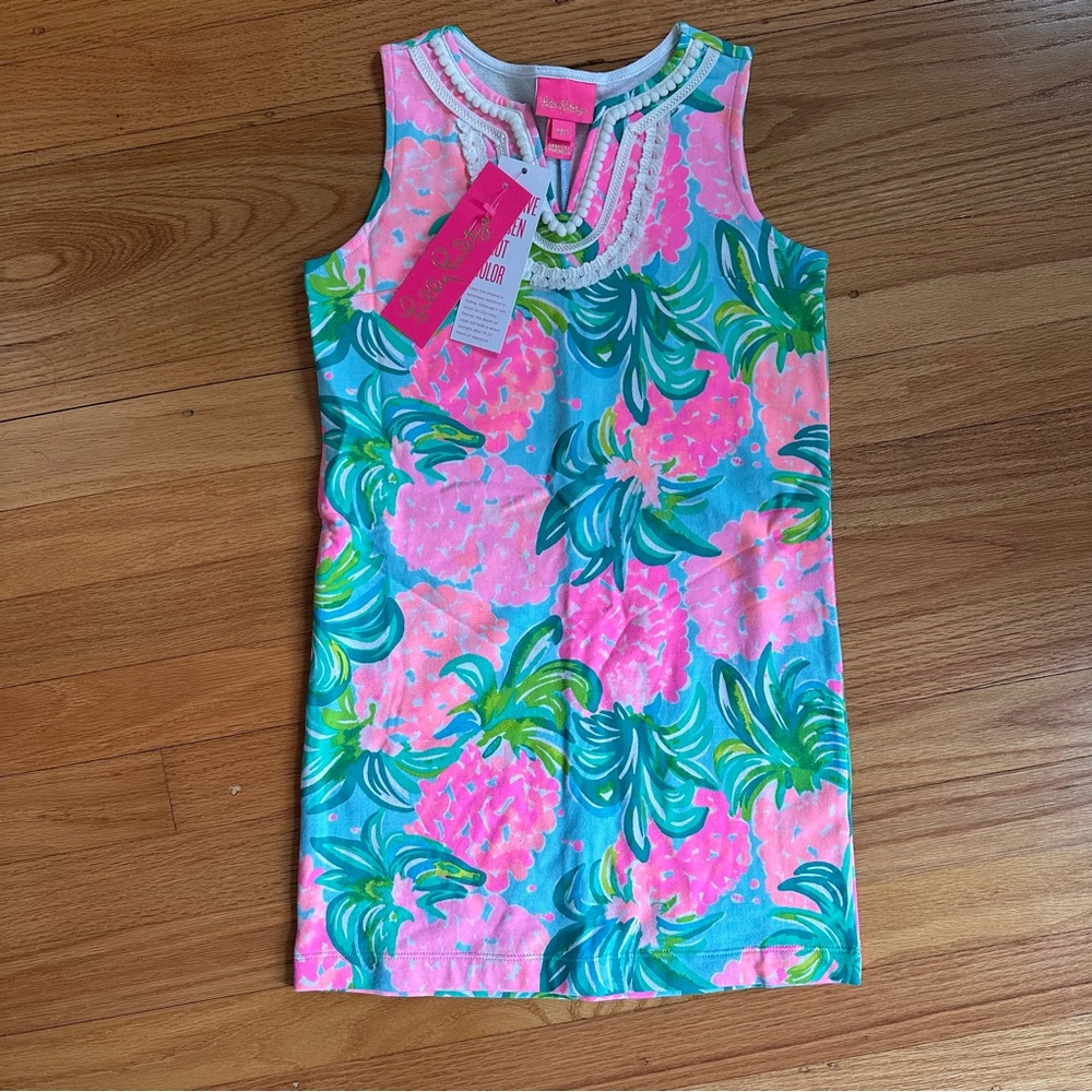 Lilly Pulitzer Pink and Blue Sheath Dress Resort Wear